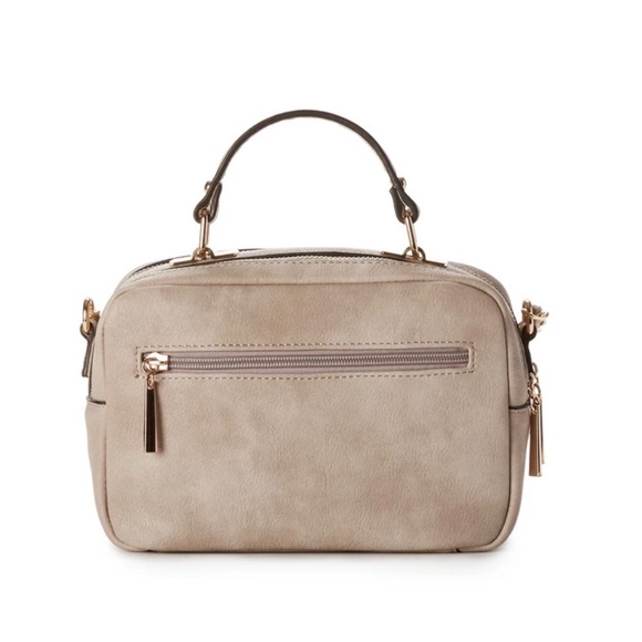 Quiclted Tan & Gold Cross Body Purse - Picture 2 of 10